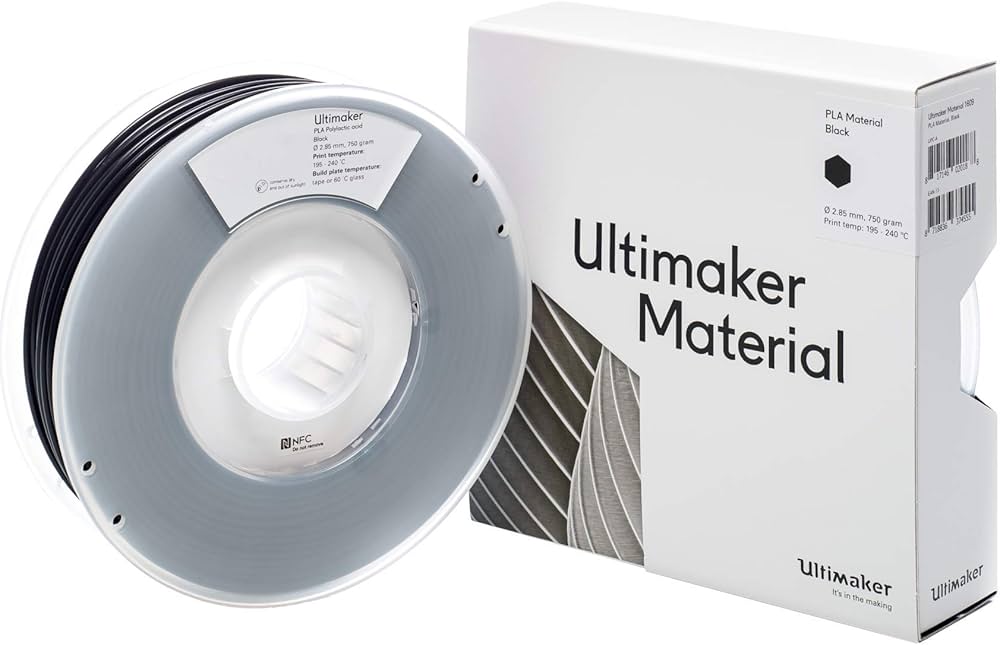 Ultimaker Filamento PLA Black 750grs