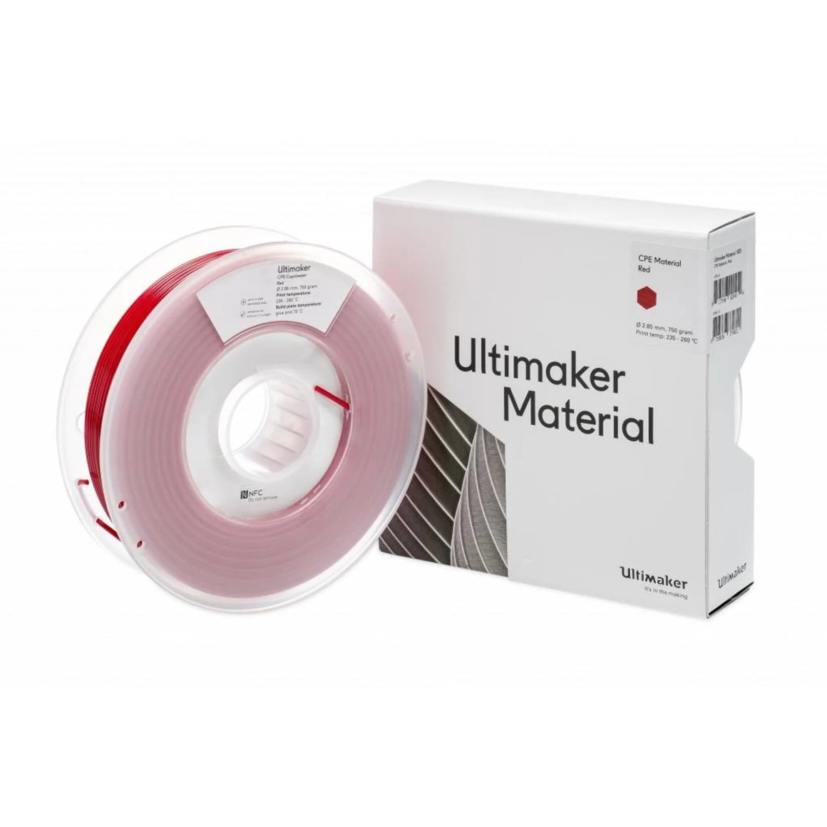 Ultimaker Filamento CPE Red 750 gr