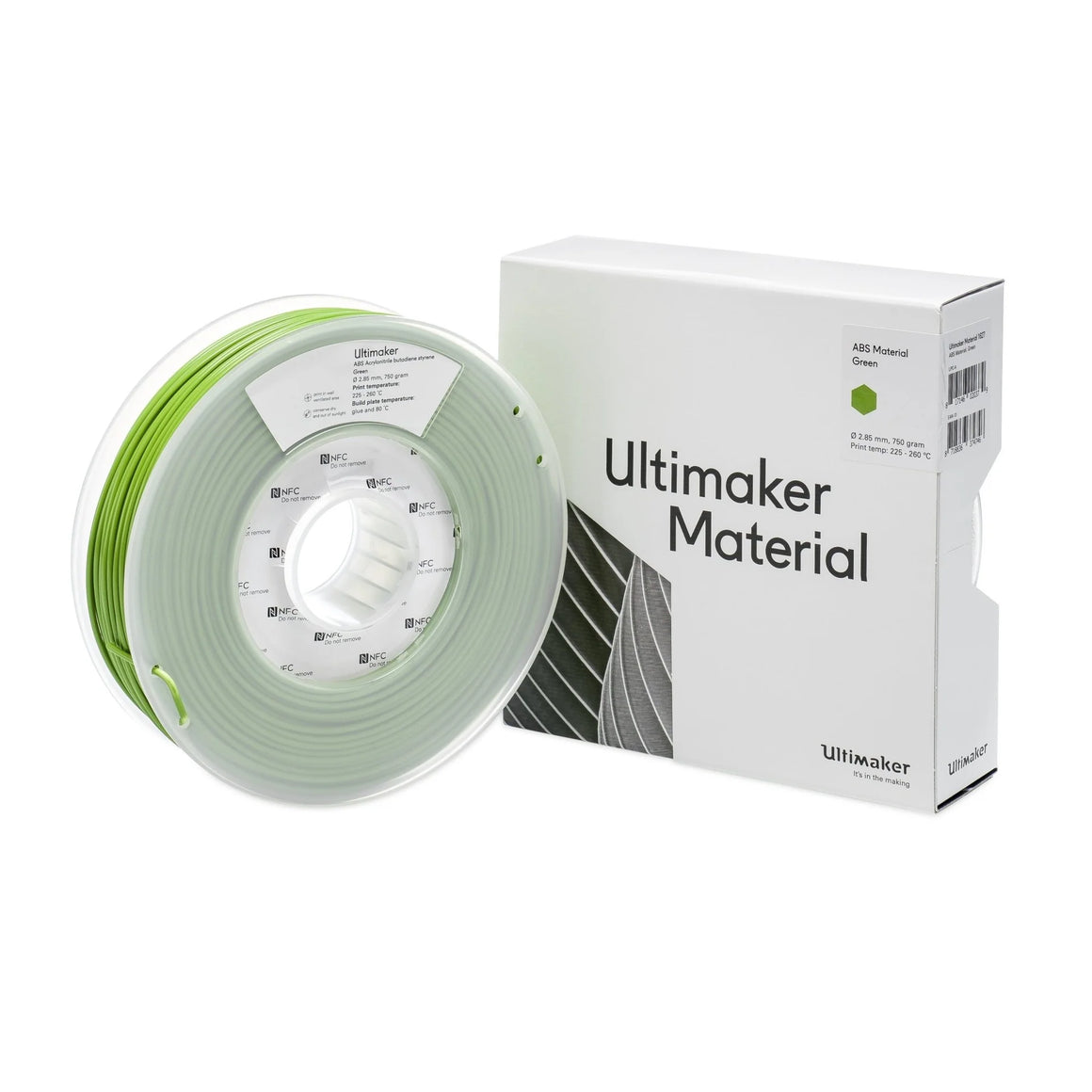 Ultimaker Filamento ABS Green 750 gr